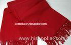 100% Cashmere Throw Blanket , Red Throw Blanket Promotional