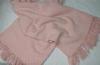 67% Lambs Wool 33% Cashmere Throw Blanket , Pink 150 * 200CM