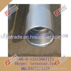 stainless steel slot screen tube / perfect roundness oil well filter screen