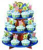 Free Standing Tiered Cardboard POP Display Stand , Offset Printing Small Cake Display Racks