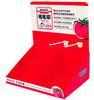 350g Grey Paper Oem Red Cardboard Counter Display Pdq With Hooks Economical / Ecological