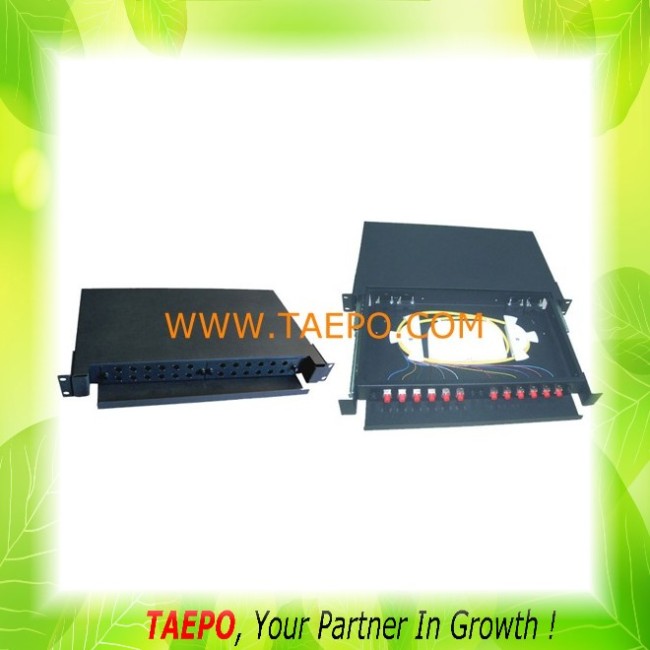 12F Fiber optic splice tray with rotary cover