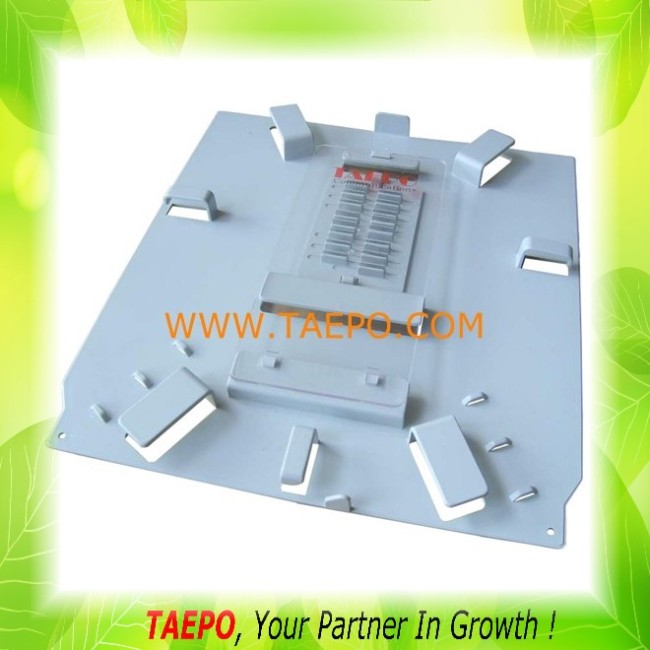 12F Fiber optic splice tray with transparent cover