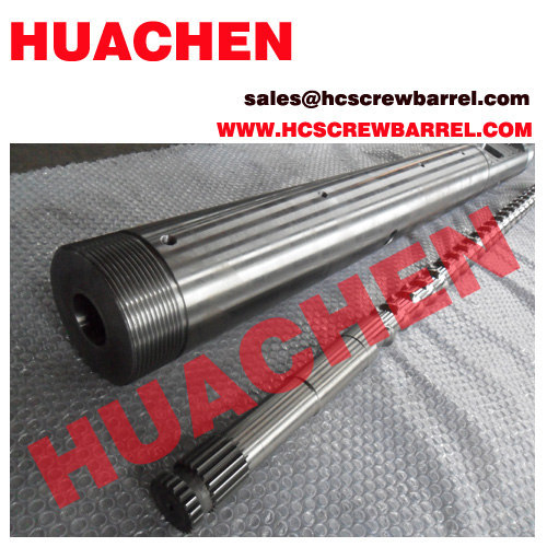 Bimetallic screw and barrel of DEMAG