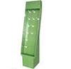Green Tiered Cardboard Hook Display , Corrugated Paper Display Stand