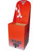 Red Cardboard Dump Bins Trinket display POS with colorful printing for advertising