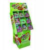 Green Paper Floor Candy Display Stands For Promotion Snacks , CMYK / Pantone Printed