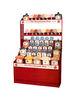 Front Counter Cardboard Storage Candy Display Stands Bins For Supermarket Promotion