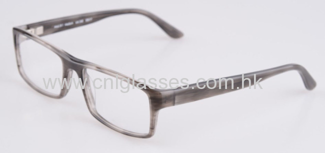 Regtangular acetate spring hinge reading glasses