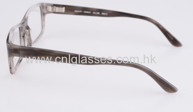 Regtangular acetate spring hinge reading glasses