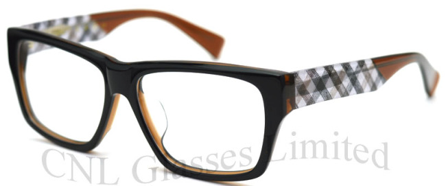 Regtangular acetate spring hinge reading glasses