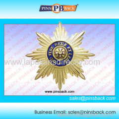 Custom shaped lapel pins made easy - Gold Plated - Safety Pin On Back