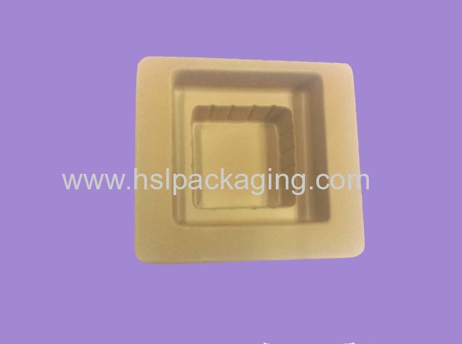 Plastic velvet flocking tray for cosmetic