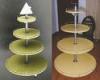 Particle Board Metal Light Duty Round Shop Display Stands Rack