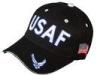 100% Cotton Black Vintage Military Baseball Caps For Adults With 3d Embroidery , 58cm