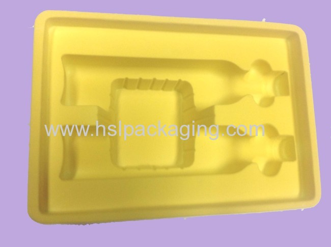 Cosmetic flocking tray/vacuum formed flocking tray