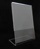 Slant Back Acrylic Display Stands Sign Holder For Advertisement