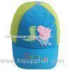 Azo-Free Animal Printed 100% Cotton Kids Baseball Caps , Two Tone Children Hats