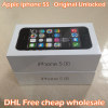 DHL Free cheap wholesale original Apple iphone 5s sealed factory unlocked mobile phone