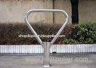 Custom Metal Bicycle Floor Stand , Steel Motorcycle Display Rack