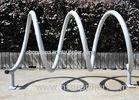 Sturdy Bicycle Display Stand , Metal Gravity Bike Parting Rack