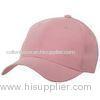 Printing / Flat Embroidery 58cm Pink Ladies Baseball Caps With Adjustable Velcro Buckle