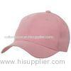 Printing / Flat Embroidery 58cm Pink Ladies Baseball Caps With Adjustable Velcro Buckle