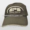 OEM / ODM Brown Striped Ladies Baseball Caps With Rhinestone Logo , Double Thick Visor Hats