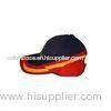Canvas Cotton 56cm - 60cm Two Tones Ladies Baseball Caps / Hats With Plastic Velcro