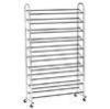 Durable Wire Floor Shoe Display Racks Hotel Furniture , 10 Layer