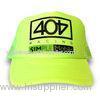 3d Embroidered Fluorescent Green Racing Baseball Caps