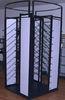 Black Flooring Display Racks , Metal Retail Shop Display Racks