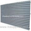 Cosmetics Shop Gray Wooden Slatwall Panel With Slots Or Grooves