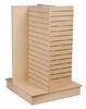 Durable Wood Slatwall Display Rack Shelf Stand For Pharmacy