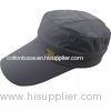 Grey Custom 6-Panel Azo Free Visor Baseball Cap Embroidered Pre-Curved With Sandwich