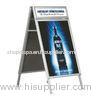 Hotel Aluminum Double Side Free Standing Poster Display Stands