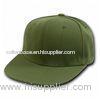 Flat 5 Panel 100% Cotton Sweatband Visor Baseball Cap With Brass Buckle