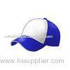 Customized Blue Two Tone Sun Visor Baseball Caps Embroidered , 58cm Hats For Women