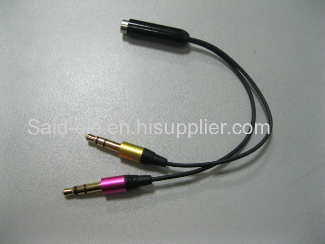 3.5mm stereo adapter .customize cables .