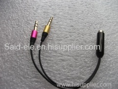 3.5mm stereo adapter .customize cables .