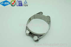 High Quality Stainless Steel Double Bolt Hose Clamp