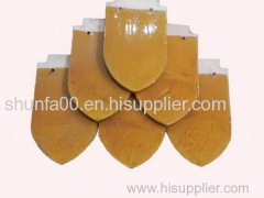 leaf scale roof tile and fish scale roof tile