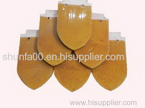 leaf scale roof tile and fish scale roof tile