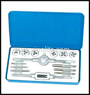 Metric inch tap and die set 14pcs