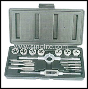 16pcs metric tap and die set in blow case