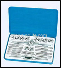 24pcs Inch tap and die set