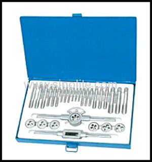 30pcs metric din tap and die set in metal case