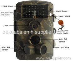 High Quality Waterproof Outdoor Hunting Camera With SD Card Slot 6V DC External