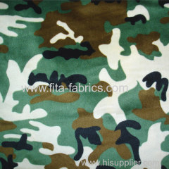 Camouflage fabric made of polyester fleece