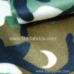 Camouflage fabric made of polyester fleece